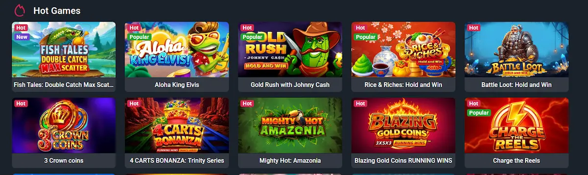 iLucki Casino slots section with Pragmatic Play and NetEnt titles